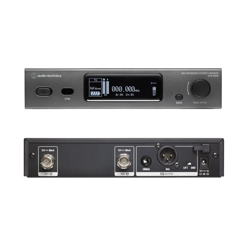 鐵三角 3000 Series UHF頻段 捷變頻分集式無線系統(tǒng)-主機(jī)圖