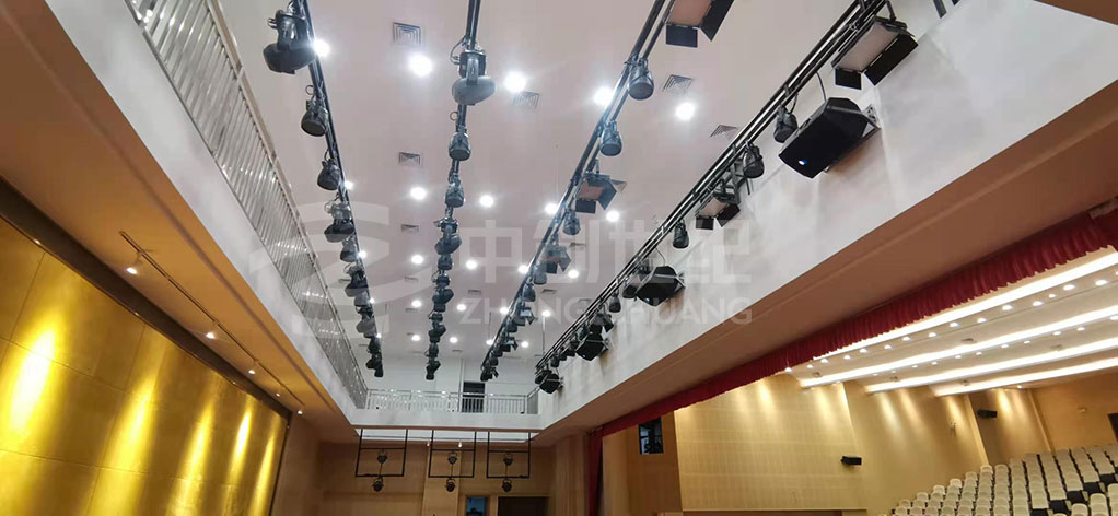 廣東省東莞監獄干警禮堂-舞臺燈光照 廣東省東莞監獄干警禮堂-舞臺燈光照